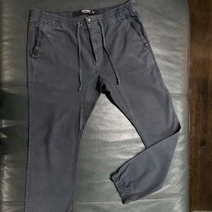 Super dry men drawstring denim joggers